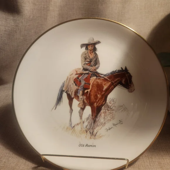 Gorham Frederick Remington "Old Ramon" Collector Plate, 10 1/2" Di American West - Picture 1 of 6